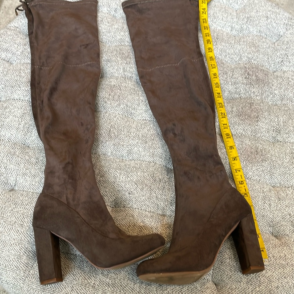Tall Suede Brown Boots